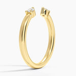 Luxe Wren Diamond Open Ring Yellow Gold 18k Wedding Band
