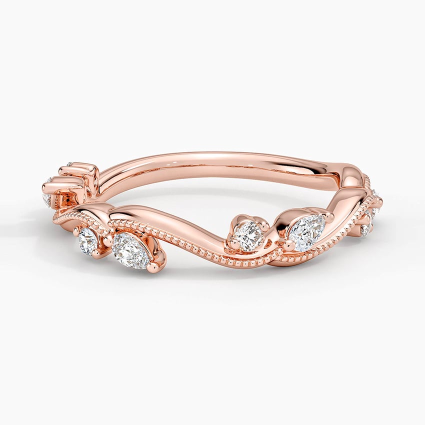 Vintage Secret Garden Diamond Ring (1/4 ct. tw.) Rose Gold 18k Wedding Band