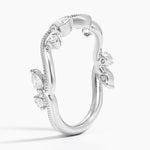 Vintage Secret Garden Diamond Ring (1/4 ct. tw.) Platinum Wedding Band