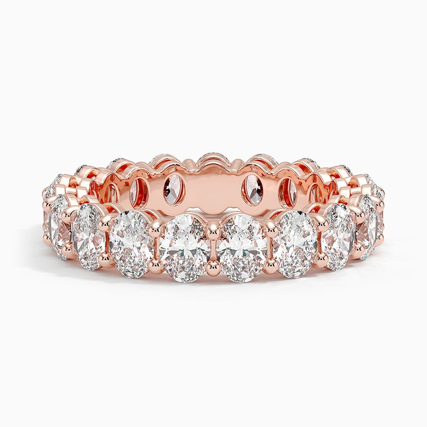 Oval Eternity Diamond Ring (4 ct. tw.) Rose Gold 18k Eternity Band