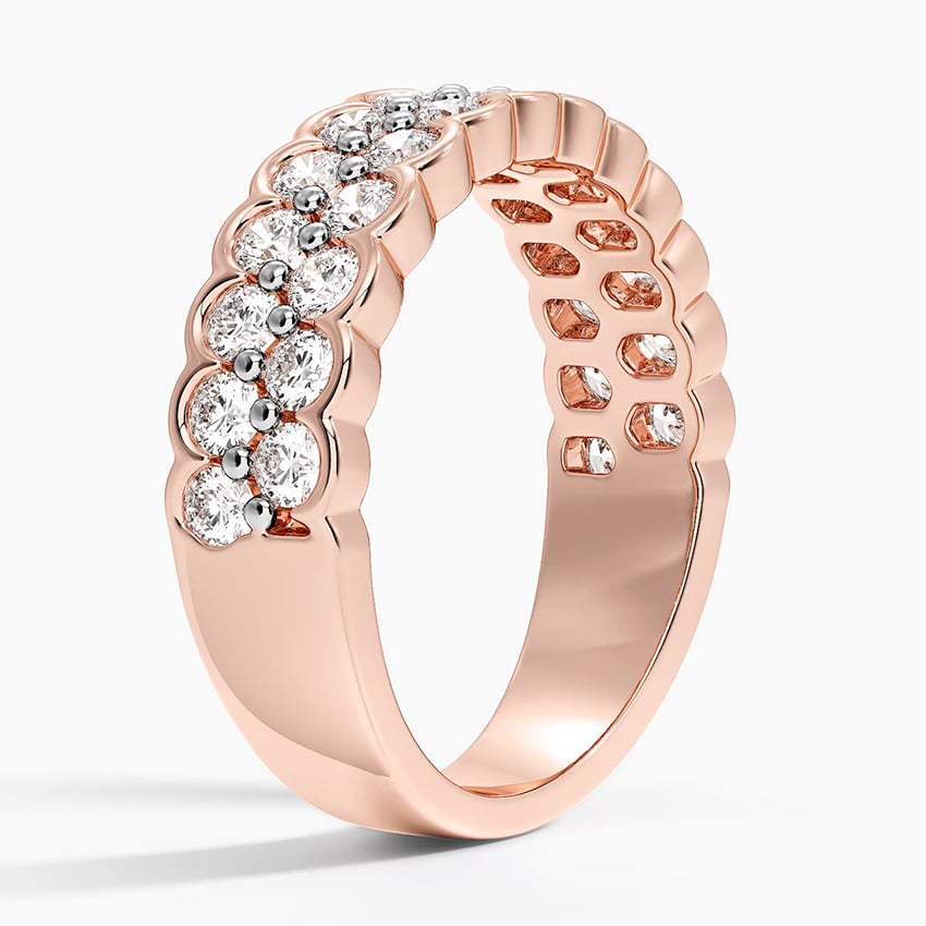 Ravenna Lab Diamond Ring (1 ct. tw.) Rose Gold 18k Wedding Band