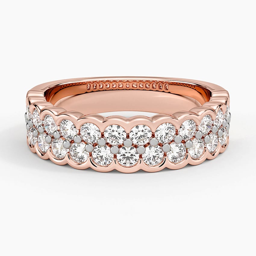 Ravenna Lab Diamond Ring (1 ct. tw.) Rose Gold 18k Wedding Band