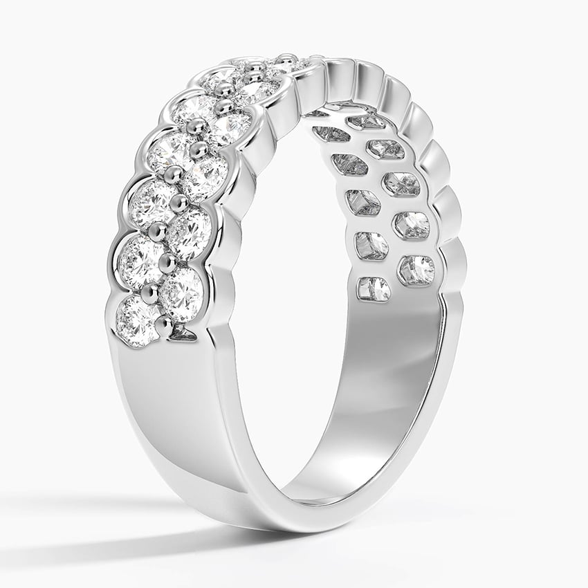 Ravenna Lab Diamond Ring (1 ct. tw.) Platinum Wedding Band