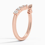 Lior Diamond Open Ring Rose Gold 18k Wedding Band