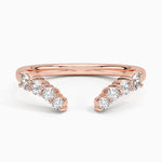 Lior Diamond Open Ring Rose Gold 18k Wedding Band