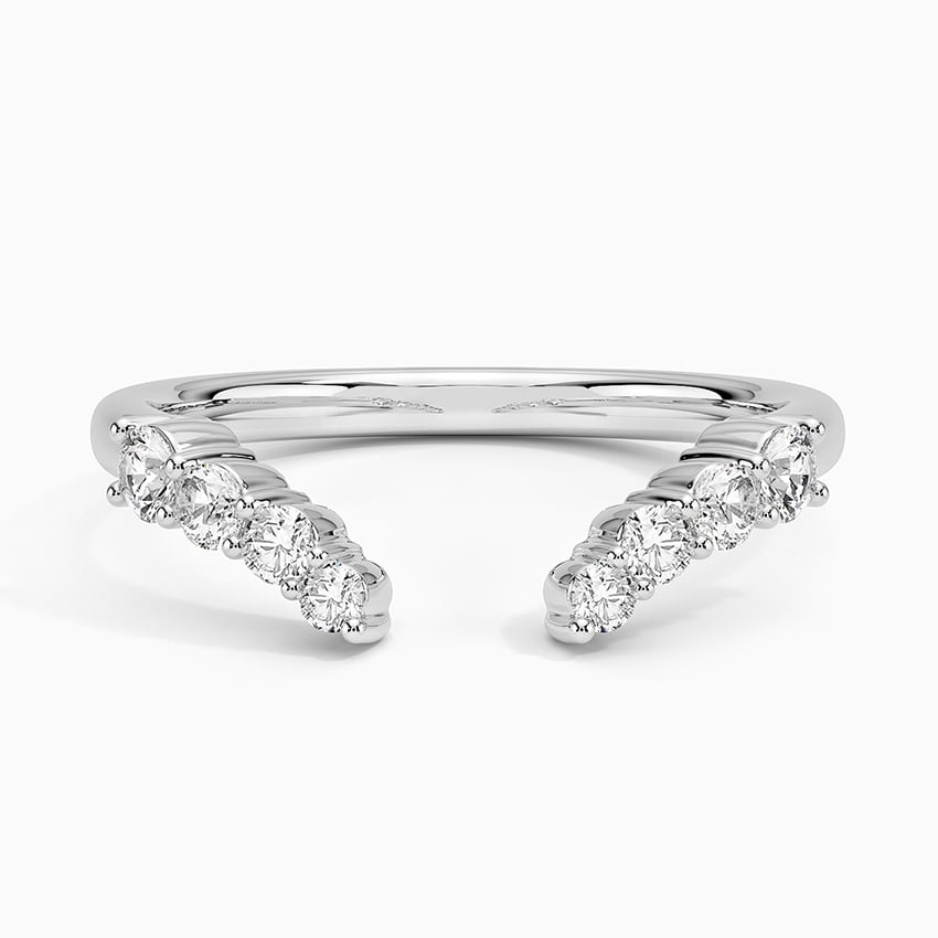 Lior Diamond Open Ring Platinum Wedding Band