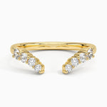 Lior Diamond Open Ring Yellow Gold 18k Wedding Band
