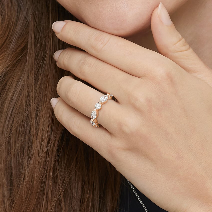 Grand Versailles Lab Diamond Ring (2 1/4 ct. tw.) Rose Gold 18k Wedding Band