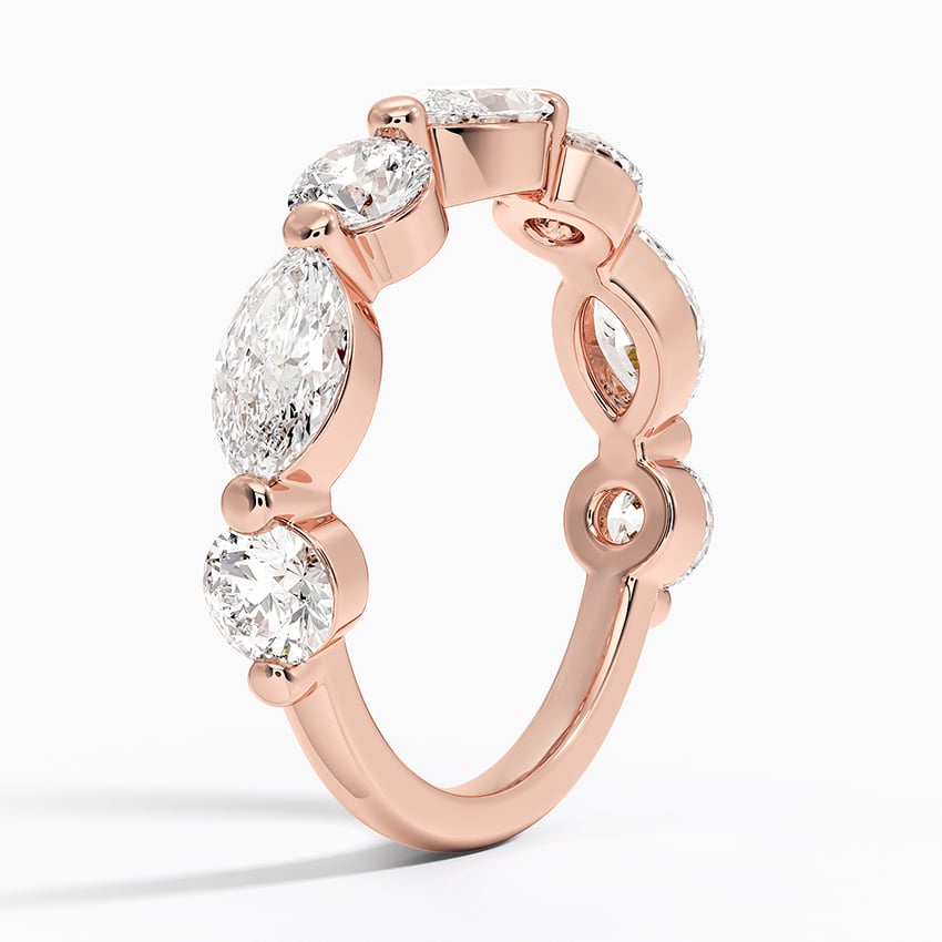 Grand Versailles Lab Diamond Ring (2 1/4 ct. tw.) Rose Gold 18k Wedding Band