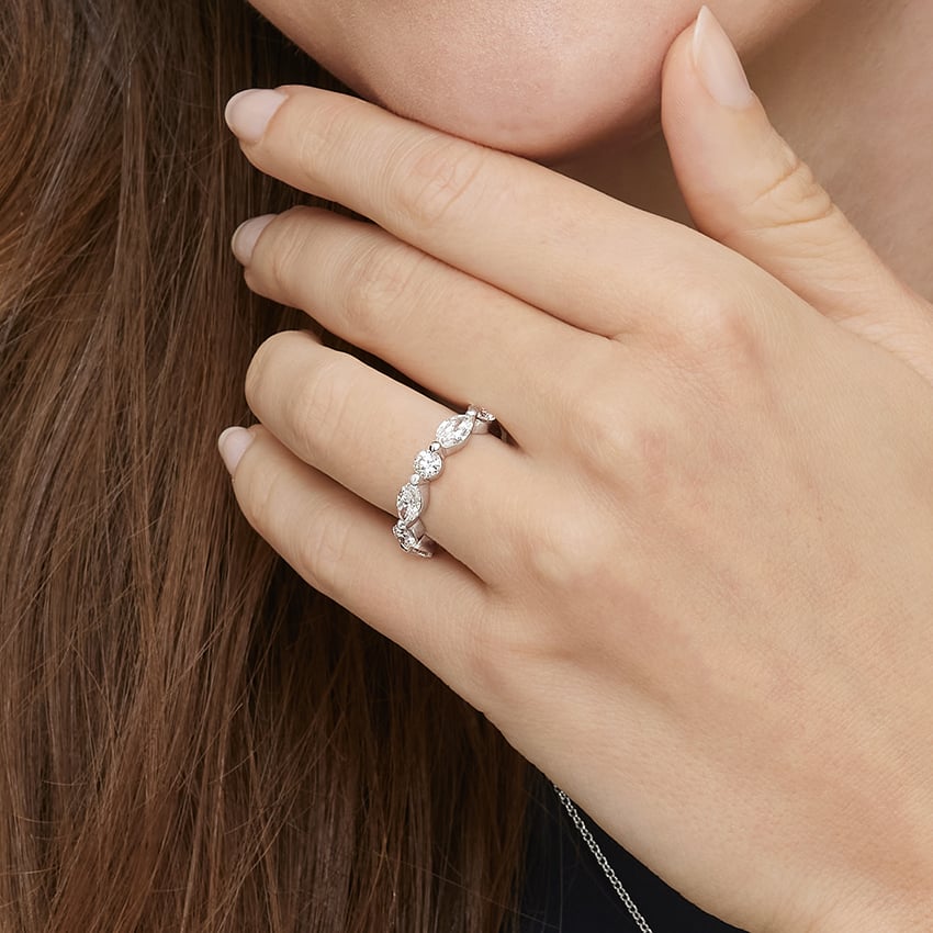 Grand Versailles Lab Diamond Ring (2 1/4 ct. tw.) Platinum Wedding Band