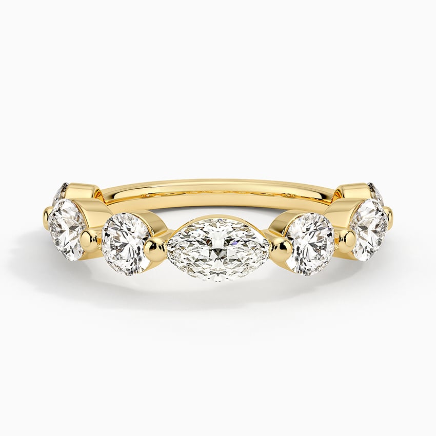 Grand Versailles Lab Diamond Ring (2 1/4 ct. tw.) Yellow Gold 18k Wedding Band