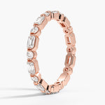 Kensington Emerald Cut and Round Diamond Eternity Ring (1 ct. tw.) Rose Gold 18k Eternity Band