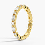 Kensington Emerald Cut and Round Diamond Eternity Ring (1 ct. tw.) Yellow Gold 18k Eternity Band
