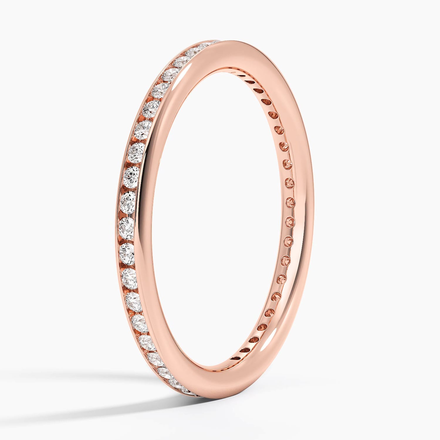Tabitha Channel Set Eternity Lab Diamond Ring (1/3 ct. tw.) Rose Gold 18k Eternity Band
