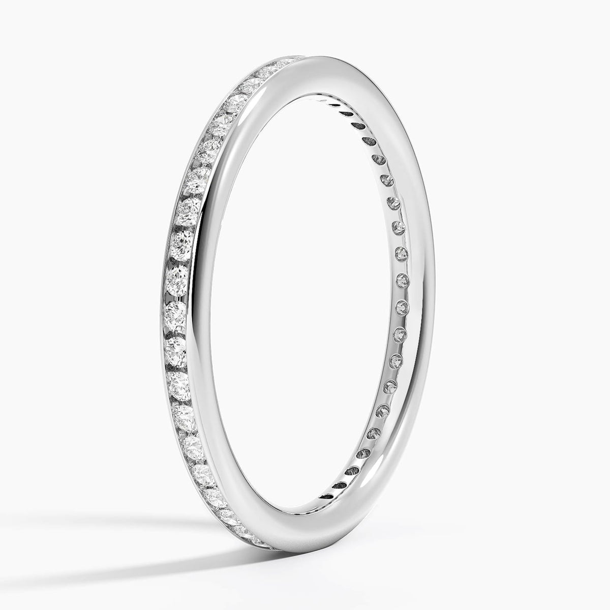 Tabitha Channel Set Eternity Lab Diamond Ring (1/3 ct. tw.) Platinum Eternity Band