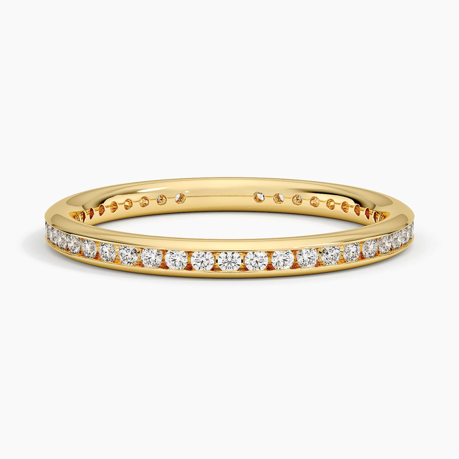 Tabitha Channel Set Eternity Lab Diamond Ring (1/3 ct. tw.) Yellow Gold 18k Eternity Band