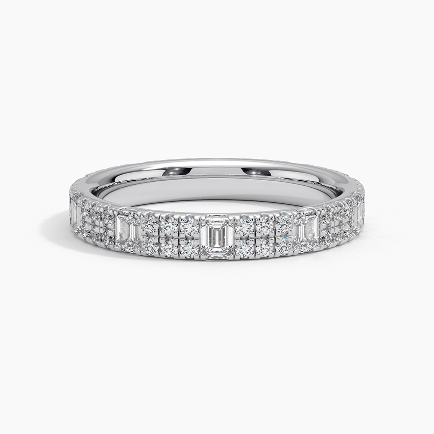 Santorini Eternity Lab Diamond Ring Platinum Eternity Band