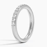 Shared Prong Diamond Ring (1/2 ct. tw.) Platinum Wedding Band