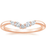 Camille Contoured Diamond Ring (1/5 ct. tw.) Rose Gold 18k Wedding Band