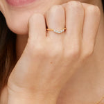 Camille Contoured Diamond Ring (1/5 ct. tw.) Yellow Gold 18k Wedding Band