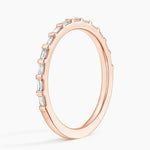 Lane Baguette Diamond Ring Rose Gold 18k Wedding Band