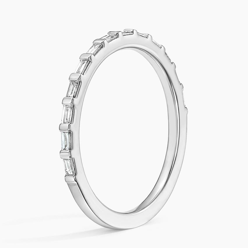 Lane Baguette Diamond Ring Platinum Wedding Band