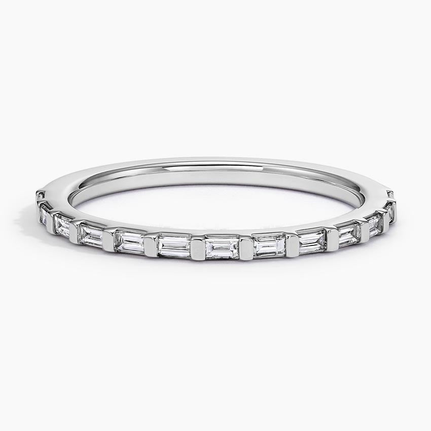 Lane Baguette Diamond Ring Platinum Wedding Band