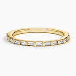 Lane Baguette Diamond Ring Yellow Gold 18k Wedding Band