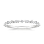 Delicate Versailles Diamond Ring (1/4 ct. tw.) Platinum Wedding Band