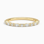 Delicate Versailles Diamond Ring (1/4 ct. tw.) Yellow Gold 18k Wedding Band