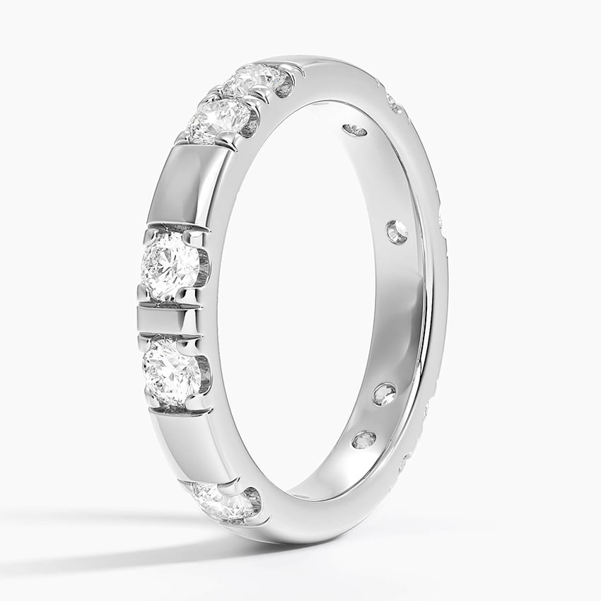 Astra 3.2mm Diamond Ring Platinum Wedding Band