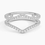 Flair Diamond Ring Jacket (1/3 ct. tw.) Platinum Wedding Band