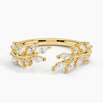 Sweeping Ivy Diamond Open Ring (1/2 ct. tw.) Yellow Gold 18k Wedding Band