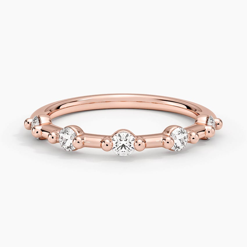 Aimee Diamond Ring Rose Gold 18k 1.7mm Wedding Band