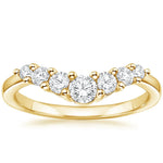 Emilie Seven Stone Contour Diamond Ring (1/2 ct. tw.) Yellow Gold 18k Wedding Band
