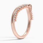 Serafina Contour Diamond Ring (1/4 ct. tw.) Rose Gold 18k Wedding Band