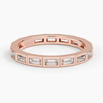 Bezel Baguette Eternity Diamond Ring (3/4 ct. tw.) Rose Gold 18k Eternity Band