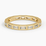 Bezel Baguette Eternity Diamond Ring (3/4 ct. tw.) Yellow Gold 18k Eternity Band