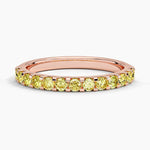Yellow Lab Diamond Ring (1/2 ct. tw.) Rose Gold 18k Wedding Band