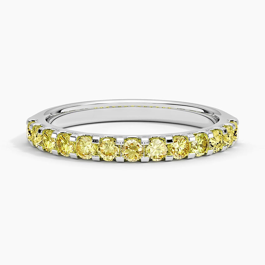 Yellow Lab Diamond Ring (1/2 ct. tw.) Platinum Wedding Band