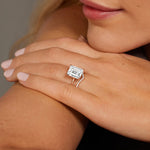 Mara Double Contoured Diamond Ring Rose Gold 18k Wedding Band