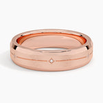 Cosmos Diamond 5.5mm Wedding Ring Rose Gold 18k Wedding Band