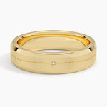 Cosmos Diamond 5.5mm Wedding Ring Yellow Gold 18k Wedding Band