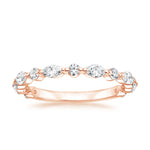 Versailles Three-Quarter Coverage Diamond Ring (1/2 ct. tw.) Rose Gold 18k Wedding Band