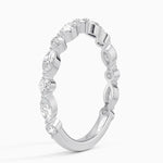 Versailles Three-Quarter Coverage Diamond Ring (1/2 ct. tw.) Platinum Wedding Band
