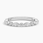 Versailles Three-Quarter Coverage Diamond Ring (1/2 ct. tw.) Platinum Wedding Band