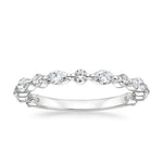 Versailles Three-Quarter Coverage Diamond Ring (1/2 ct. tw.) Platinum Wedding Band