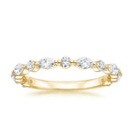 Versailles Three-Quarter Coverage Diamond Ring (1/2 ct. tw.) Yellow Gold 18k Wedding Band