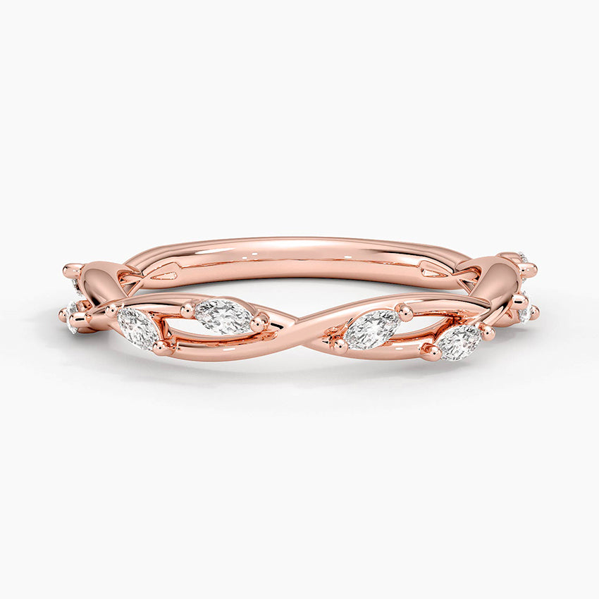 Secret Garden Diamond Wedding Ring (1/4 ct. tw.) Rose Gold 18k Wedding Band