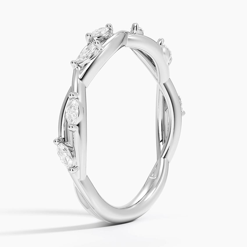 Secret Garden Diamond Wedding Ring (1/4 ct. tw.) Platinum Wedding Band